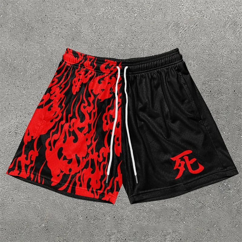 Y2K Quick Dry Graphic Shorts