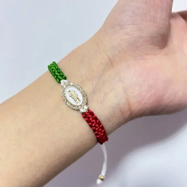 Mexican Religious San Judas and Virgin Mary Bracelets