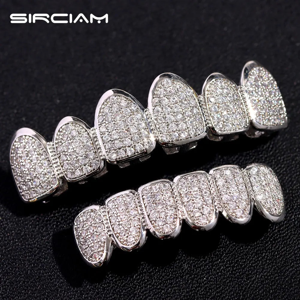 Crystal Zircon Teeth Grillz