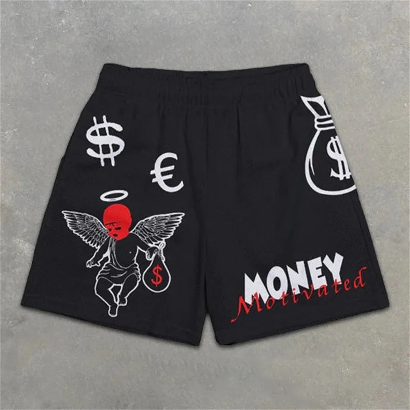 Y2K Quick Dry Graphic Shorts