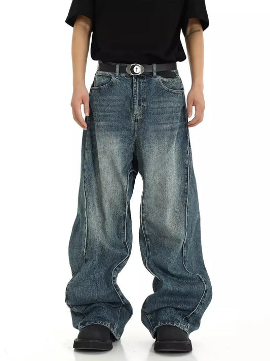 Twisted Seam Baggy Jeans