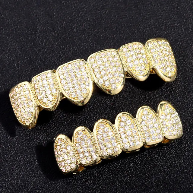 Crystal Zircon Teeth Grillz