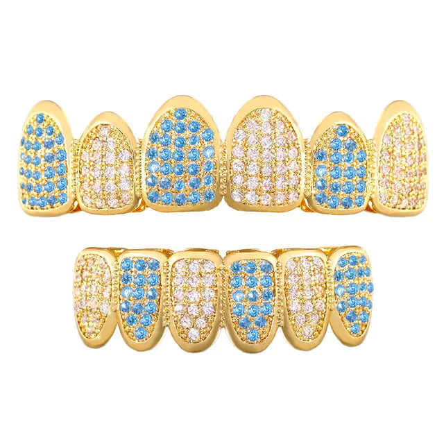 Crystal Zircon Teeth Grillz